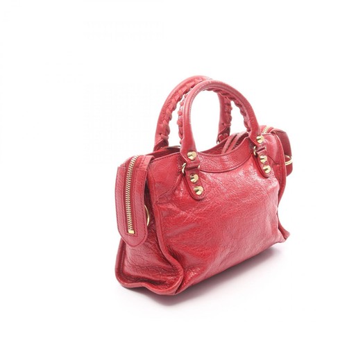 BALENCIAGA Handbag Classic Mini City 300295 Leather Red Women's w/Shoulder Strap