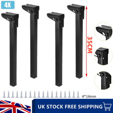 4x Heavy Duty Folding Table Leg Bed Cabinet Sofa Desk Feet Hinged Table Legs UK