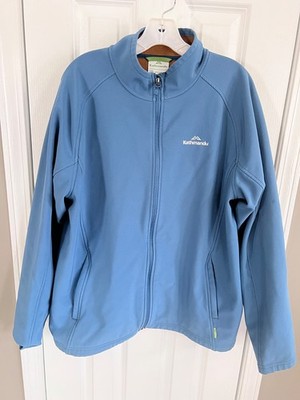 KATHMANDU Men's Blue Soft Shel Fleece Lined Zip Jacket Size 2XL