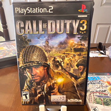 Activision Call of Duty 3 PS2 Online Play T Rated Shooter NTSC-U/C