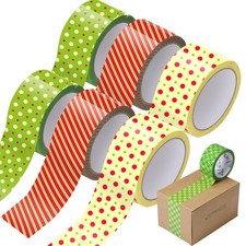 Ctosree 6 Rolls Packaging Tape 50 Yard x 2 Inch Decorative Printed Duct Wrapp...