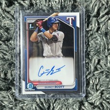 2024 Bowman Chrome QUINCY SCOTT 1st Bowman On Card Auto Texas Rangers #CPA-QS