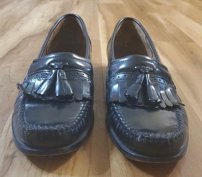 Bass Weejuns 1820 Mens Black Leather Jeremy Slip On Tassel  display picture 1