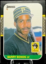 1987 Donruss Barry Bonds Rookie Card #361 Pittsburgh Pirates. rookie card picture