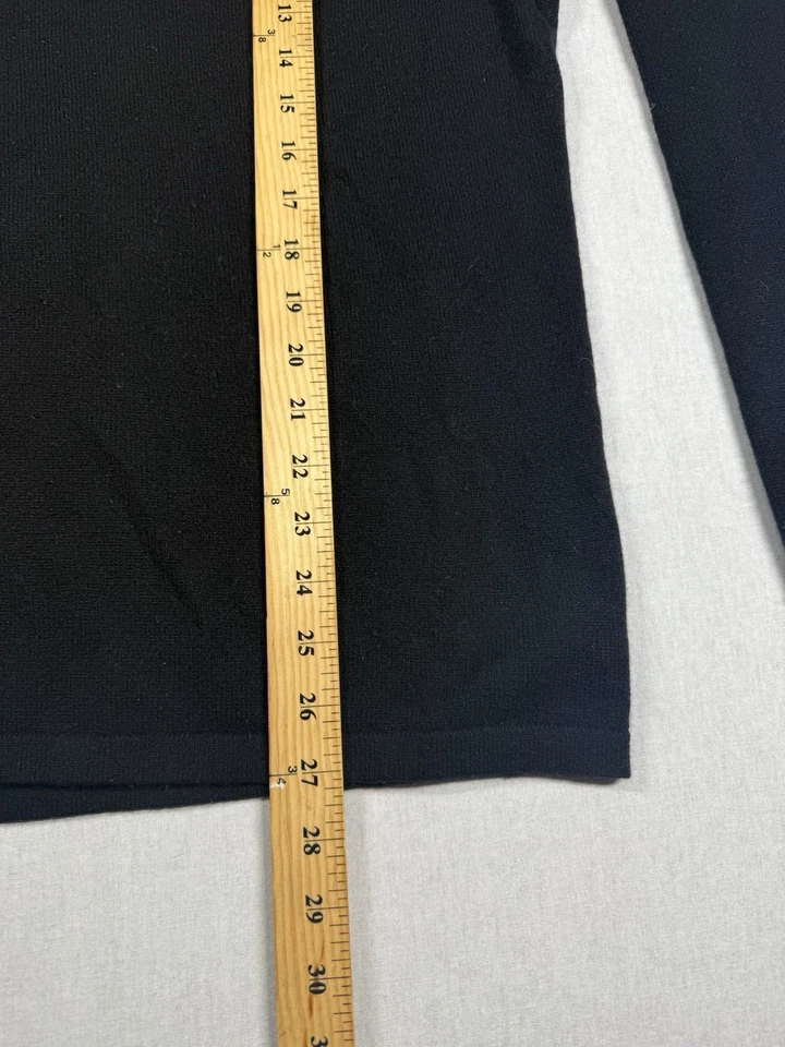 Suéter Metropolitan View 100 % cachemir para hombre XL negro suéter informal preppy Foto 4 de 4