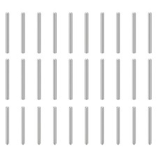 30Pcs 3mm x 40mm Dowel Pins, 304 Stainless Steel Round Head Pin, Silver