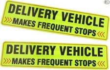 2PCS Reflective Safety Warning Car Magnets for Vehicle Door and Bumper, Frequent