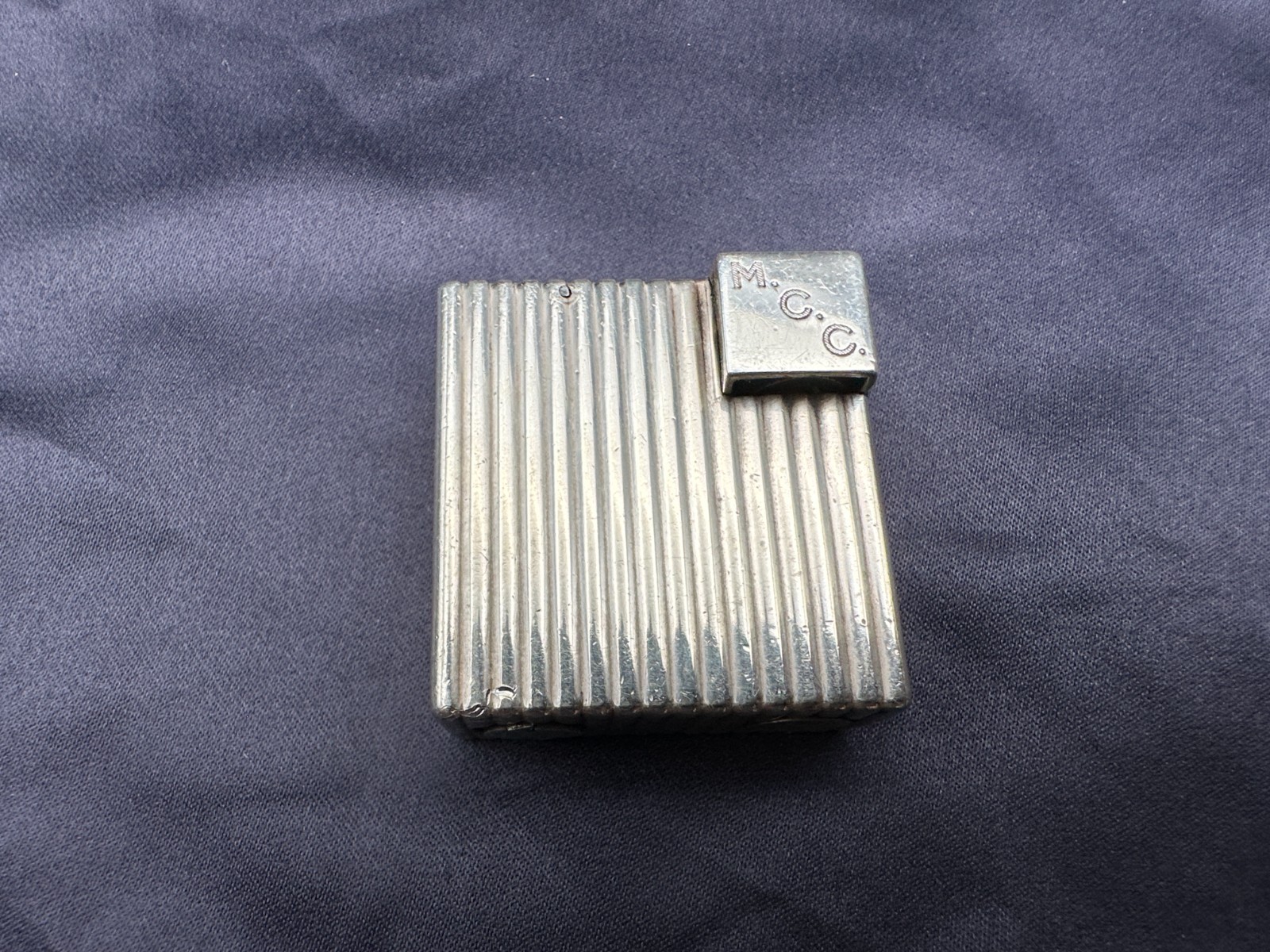 Vintage Cartier Paris 1935 Silver Art Deco Pocket Petrol Lig