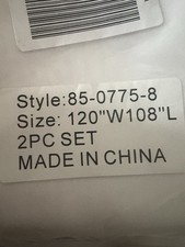 5 Sets White Sheer Curtains 120 X 108