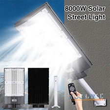Large 25.5In Commercial LED Solar Street Lights Outdoor Sensor Light Parking Lot