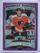 2019-20 O-PEE-CHEE PLATINUM VIOLET PIXELS PHILIPPE MYERS RC HOCKEY CARD/399