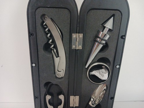 Weinflaschenöffner würdig 7 Stück Set schwarz Flaschenform Behälter NEU - Bild 6 von 9
