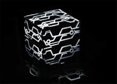 NieR Automata Cube 2B 9S Black Box Model Cosplay Magic Cube LED Light Toy Gift