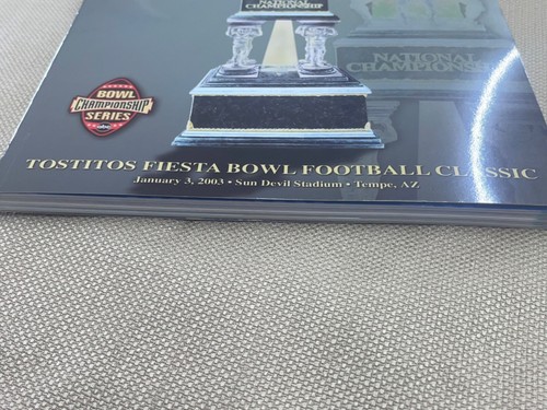 MIAMI VS OHIO ST FIESTA BOWL GAME PROGRAM JAN 3 2003 good condition - Picture 3 of 13