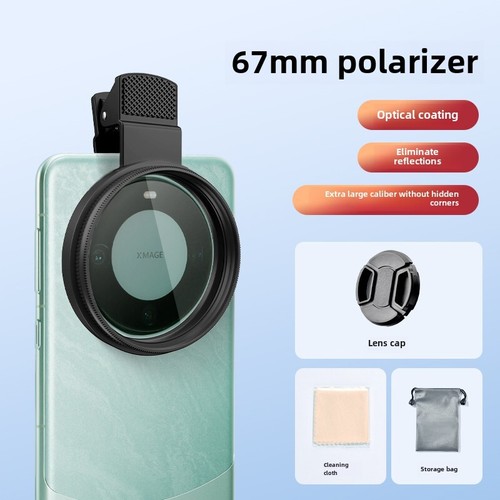 Polariseur optique pour téléphone portable, appareil photo reflex avec réflexion spéculaire réduite - Photo 12 sur 12