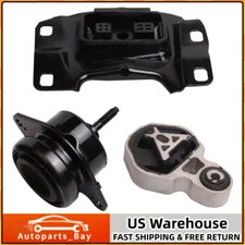 3PCS Engine Motor Mount Transmission Mount Kit for 2012-2015 Ford Explorer 2.0L