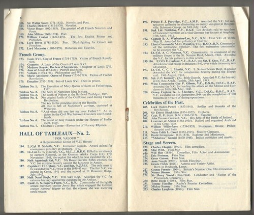 c1948 Madame Tussaud’s Exhibition Brochure-List of Exhibits-London UK-Wax Figure - Picture 4 of 6