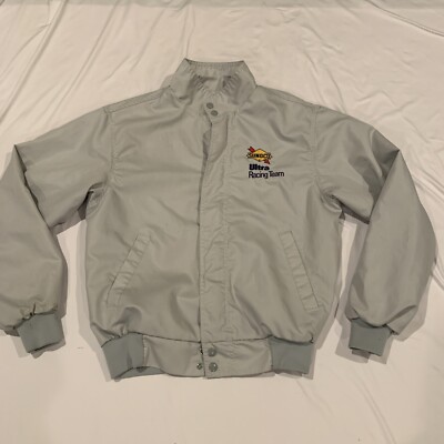 Vtg 1990s Sunoco Ultra Racing TEAM JACKET Windbreaker Zip Up