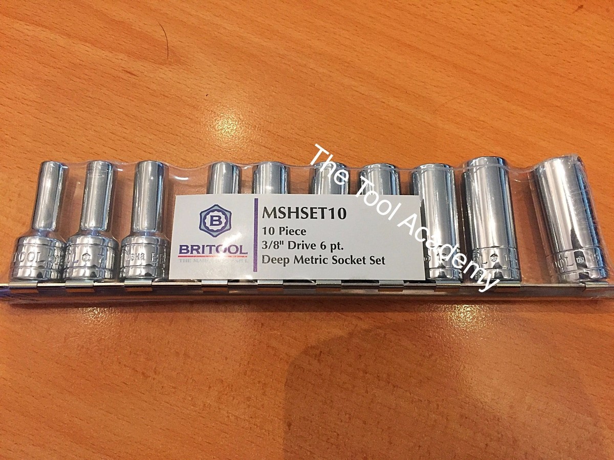 BRITOOL Stecknuss 12-Punkt, 3/8 Zoll Antrieb, 6 Mm – Aus Chrom-Vanadium-Stahl, Geätzt, Professionelle Qualität