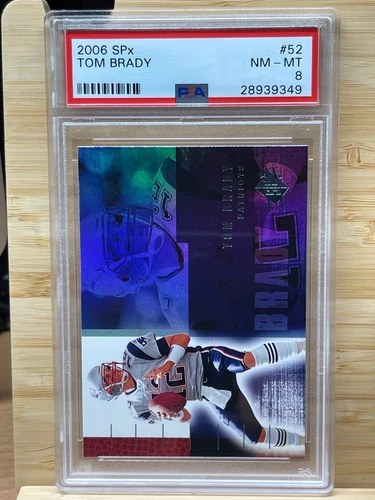2006 SPx Football - PSA 8 NM/MT - Tom Brady - #52 - PATRIOTS!