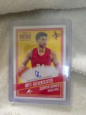 2021 - 2022 Onyx Vintage Blue Signatures #VAQG Quentin Grimes Auto