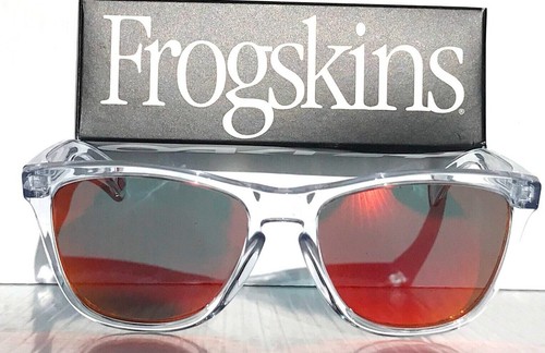 NEW Oakley FROGSKINS Clear Crystal POLARIZED Galaxy Ruby Lens Sunglass 9013 - Picture 11 of 11