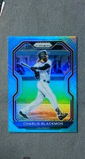 2021 Panini Prizm Tier II Carolina Blue #150 Charlie Blackmon Rockies