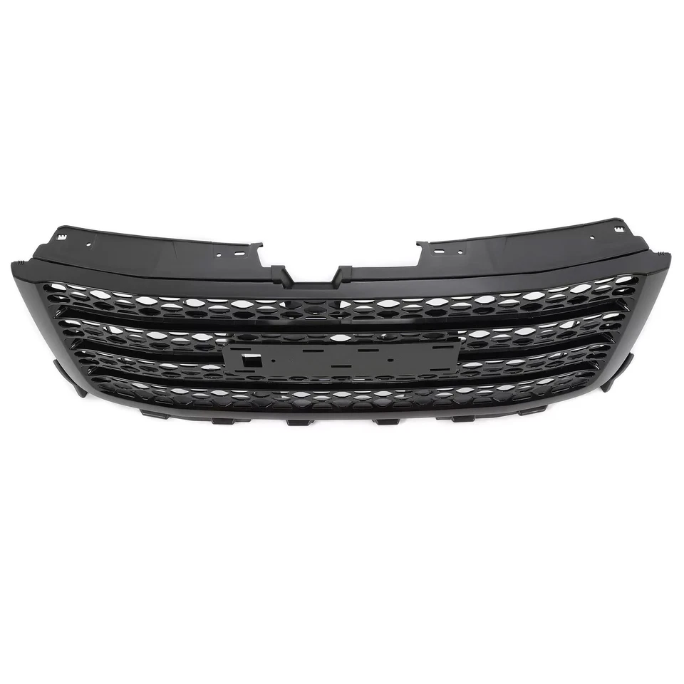 Rejilla superior delantera negra estilo panal para GMC Sierra 2500 HD/3500 HD 2011-14 Foto 3 de 4