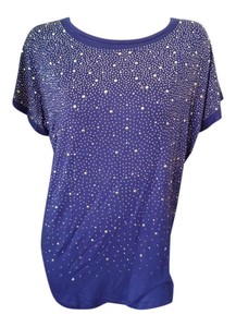 navy sparkle top