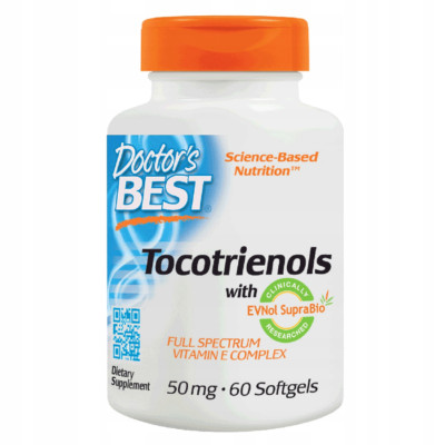 Doctor's Best TOCOTRIENOLS 50mg with EVNoL SupraBio - 60 softgels TOCOMIN