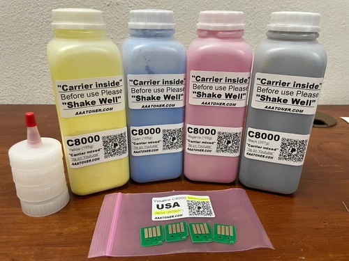 (257g/155g) 4 Standard Toner Refill for Xerox VersaLink C8000 + 4 Chip (USA)