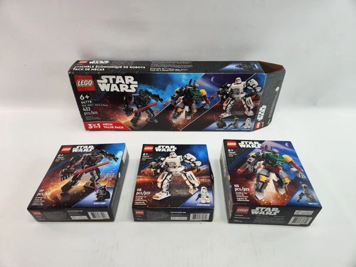 LEGO Star Wars 3-Pack Mech Action Figure Set 66778 (432 Pieces) New Open Box