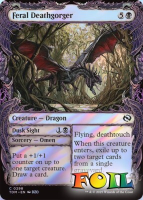 Feral Deathgorger Showcase 0298 MTG Tarkir: Dragonstorm Common NP