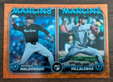 ANTHONY MALDONADO / ELI VILLALOBOS RC 2024 Topps Update Orange Foil US305 #/299