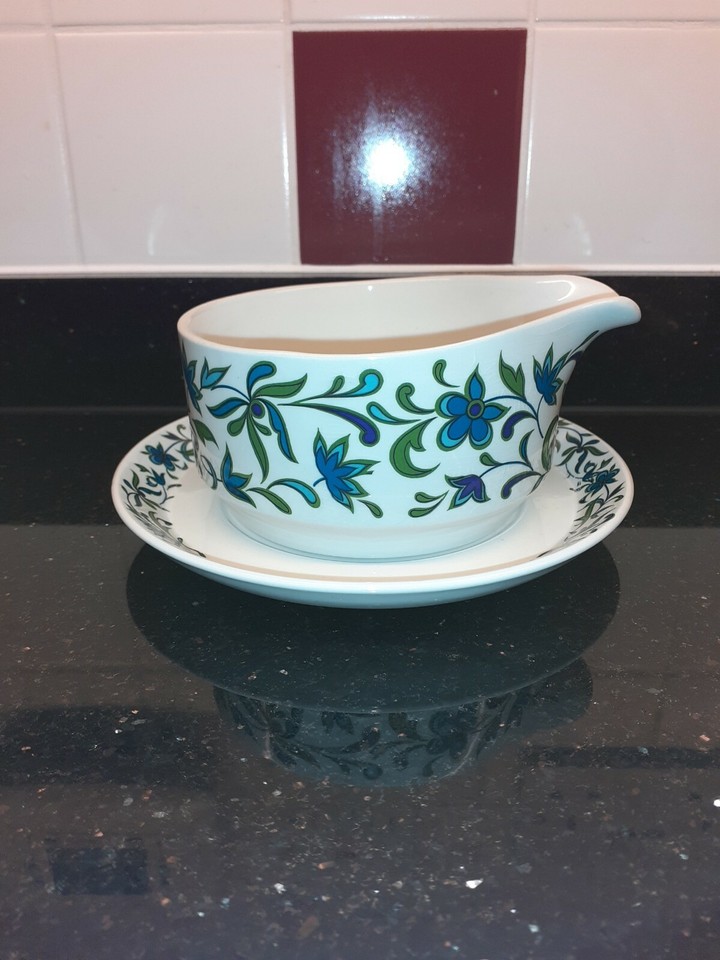Midwinter Spanish Garden Gravy Boat & Saucer eBay