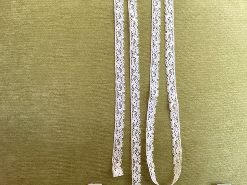 1/2" Heirloom White Scalloped English Cotton Lace Vintage #100001 Doll Clothing - Picture 5 of 5