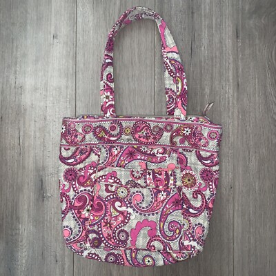 VERA BRADLEY Shoulder Tote Purse RETIRED Paisley Meets