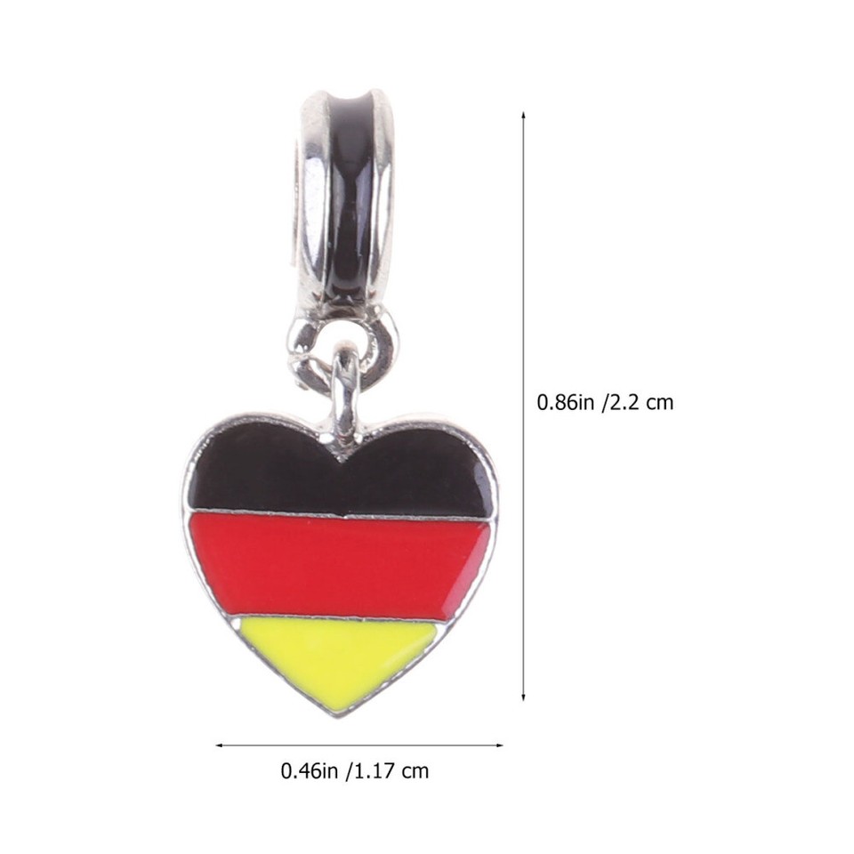 10 Pcs Germany Flag Bracelet Alloy Hand Jewelry Bracelets for Women
