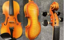 Hand Made SONG Master 4/4 Violin,Whole flames maple back good sound 15358