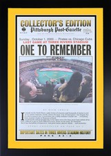 Pittsburgh Pirates Last Game at Three Rivers Stadium Print Framed Oct 21 2000!