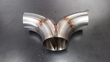 2-1 Merge Collector 3"- 3.5" .065 304 stainless tig welded custom turbo exhaust