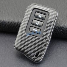 Para Lexus NX RX IS GS LX RC Fibra de Carbono Coche Llavero Cubierta Estuche Soporte