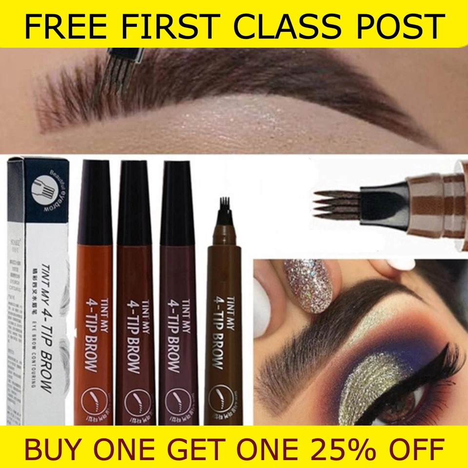 3D Eyebrow Pen Microblading Ink Tattoo Waterproof liquid waterproof 4 fork UK