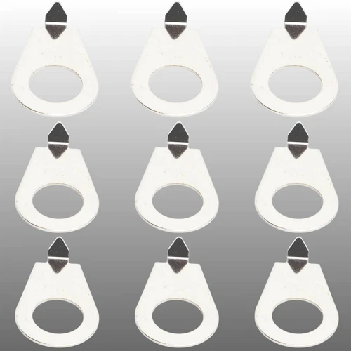 10pcs Guitar Knobs Pointer Plate Knob Indicator 10mm for Gibson Les Paul Chrome