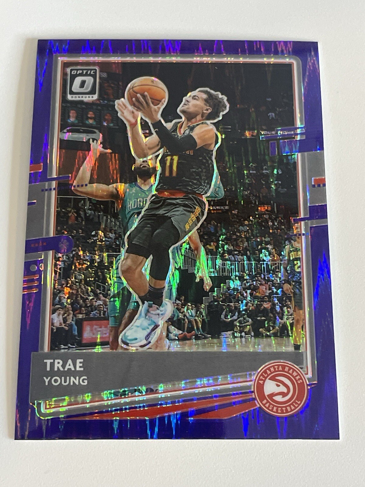 2020 Panini Donruss Optic Purple Shock #2 Trae Young Atlanta Hawks