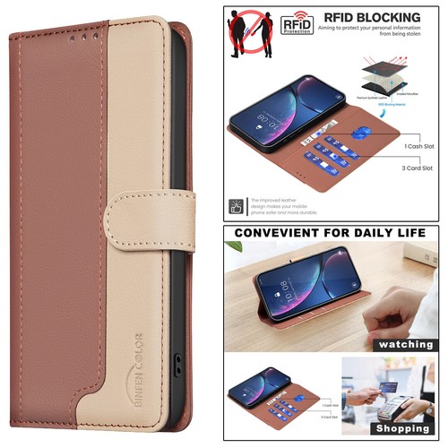 Leather Flip Stand Wallet Phone Case For iPhone 16/15/14 Plus/13/12/11/XR 8/7/6 - Picture 24 of 53