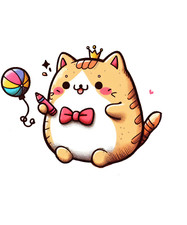 Wall decal sticker cute cat wall sticker 18 x 18 cm large