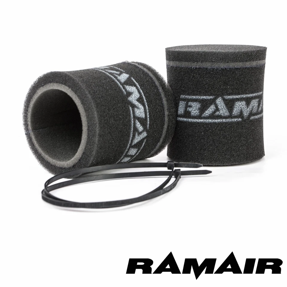 RAMAIR 2 x Single Carb Velocity Stack Socke Schaum Luftfilter Dellorto DHLA & DRLA - Bild 1 von 1