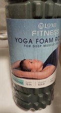 Yoga Foam Roller Medium Density for Deep Muscle Tissue Relief, Lomi brand