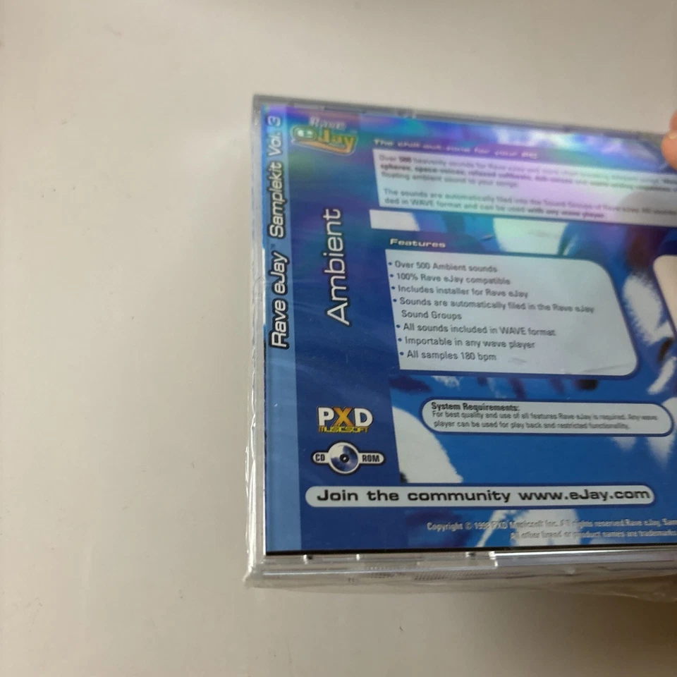 Rave EJay Sample Kit Vol 3 PC CDROM 1998 Win95 *New Sealed* - Image 3 of 4